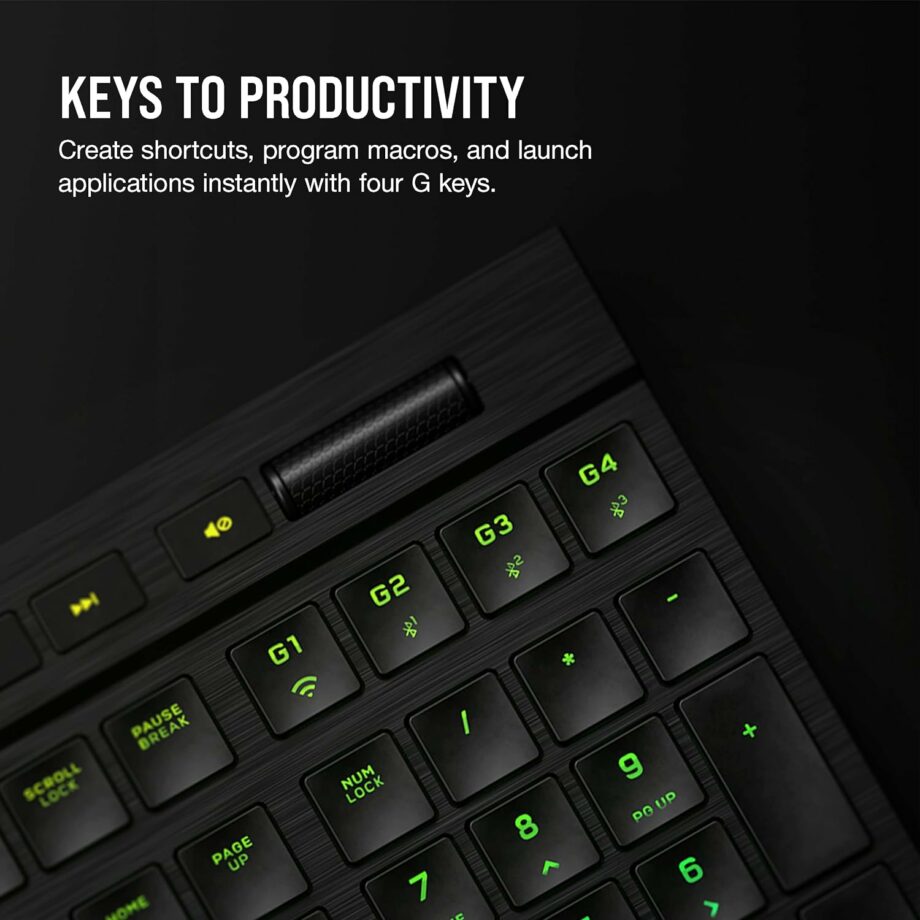 Corsair K100 AIR Ultra-Thin Wireless RGB Mechanical Gaming Keyboard - CHERRY MX