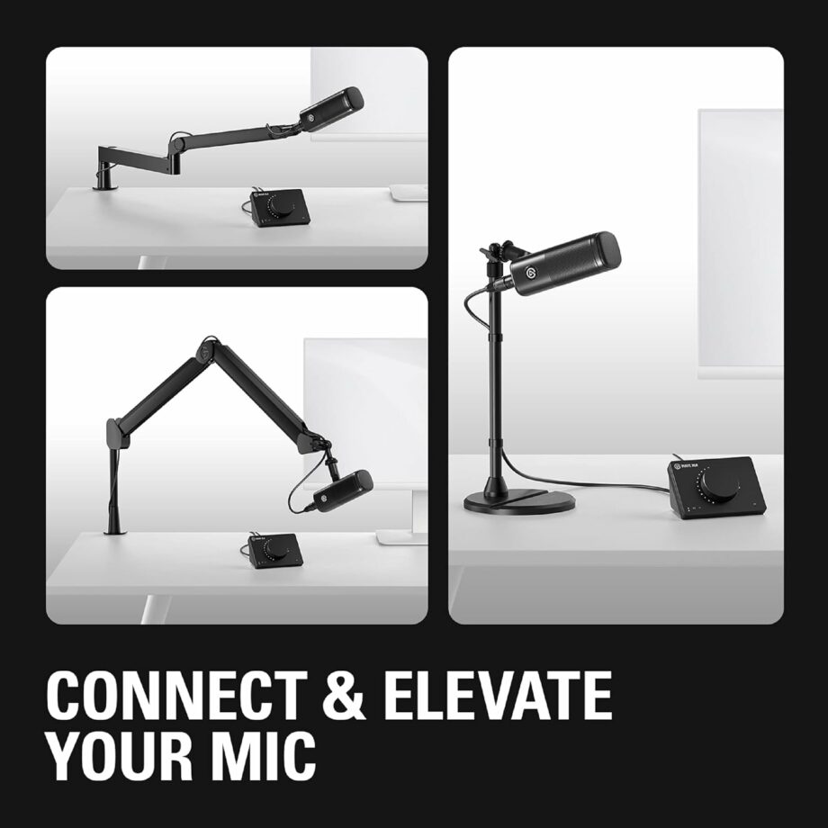 Elgato Wave DX Dynamic XLR Microphone Speech optimised for Podcasting, Streaming, Broadcasting
