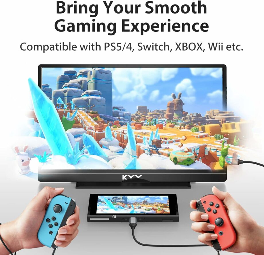 KYY K3-2 15.6'' FHD 1080P USB C and HDMI Portable Monitor