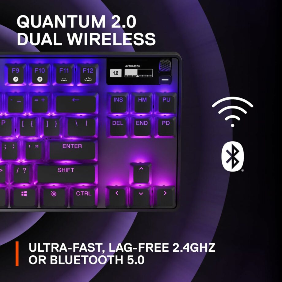 SteelSeries Apex Pro TKL 2023 Edition Wireless - World's Fastest Mechanical Gaming Keyboard (Pre-Order)