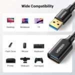 UGREEN USB 3.0 Extension Cable Male to Female Adapter - 2M