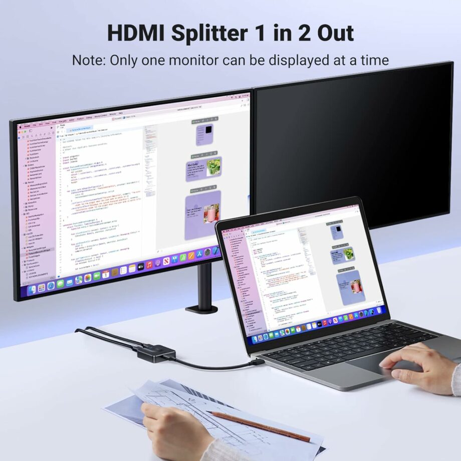 UGREEN 2 in 1 Out HDMI 4K@60Hz Bi-Directional HDMI Switcher