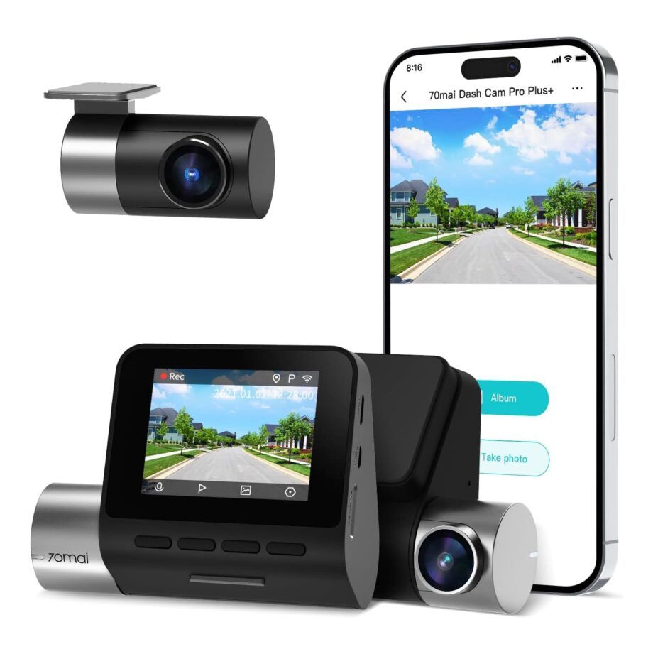 70mai A500S Front and Rear True 2.7K 1944P Ultra Full HD Dash Cam