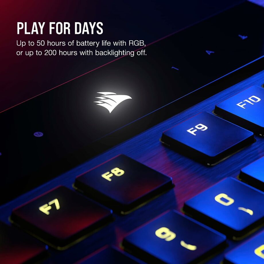 Corsair K100 AIR Ultra-Thin Wireless RGB Mechanical Gaming Keyboard - CHERRY MX
