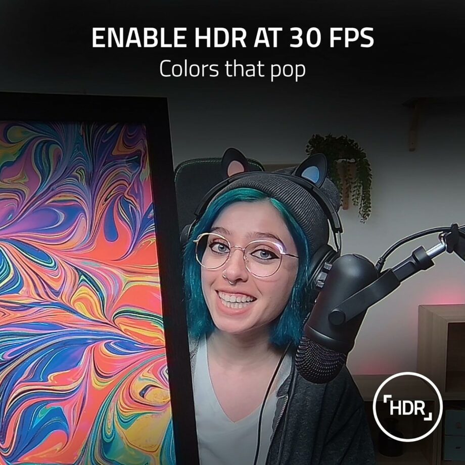 Razer Kiyo Pro Full HD 1080p 60FPS Streaming Webcam