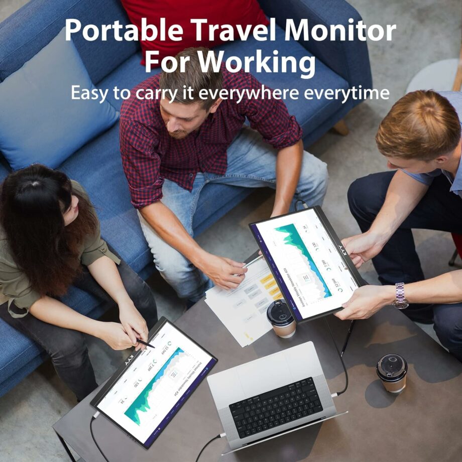 KYY K3-2 15.6'' FHD 1080P USB C and HDMI Portable Monitor
