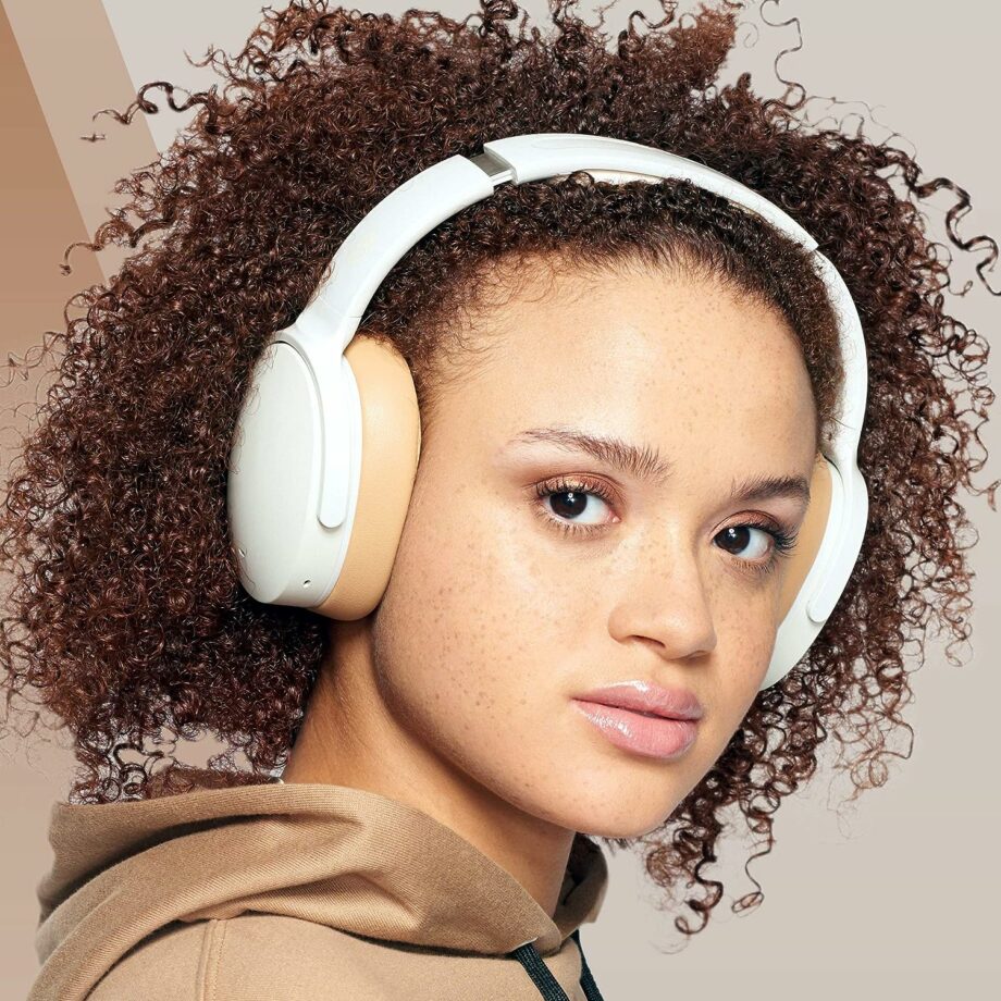 Skullcandy Hesh ANC Over-Ear Noise Cancelling Wireless Headphones - Mod White