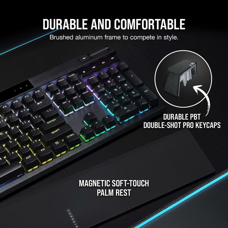 Corsair K70 RGB PRO Wired Mechanical Gaming Keyboard - MX SPEED (Linear & Fast)