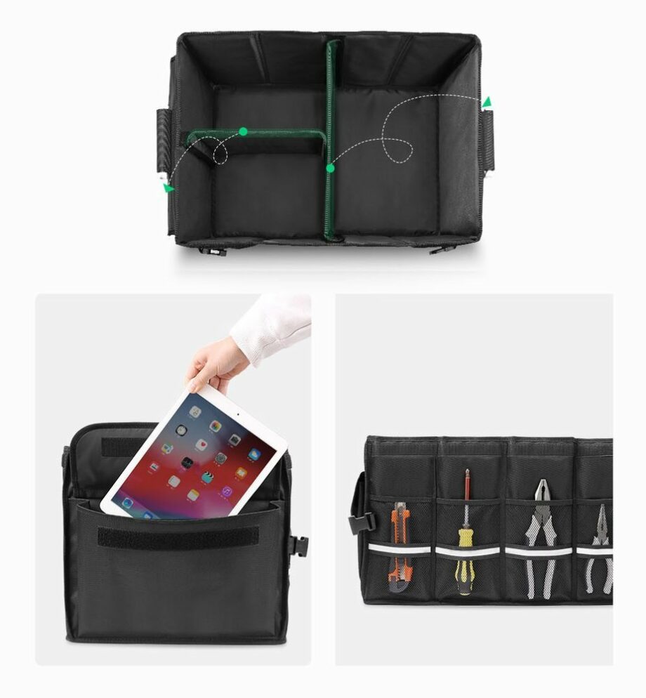 UGREEN Multi-Functional Car Trunk Organizer - Black