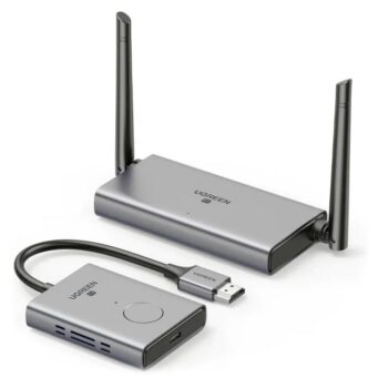 UGREEN 50M 1080p 60Hz Full HD 5GHz Wireless HDMI + VGA + 3.5mm Video Extender Transmitter and Receiver