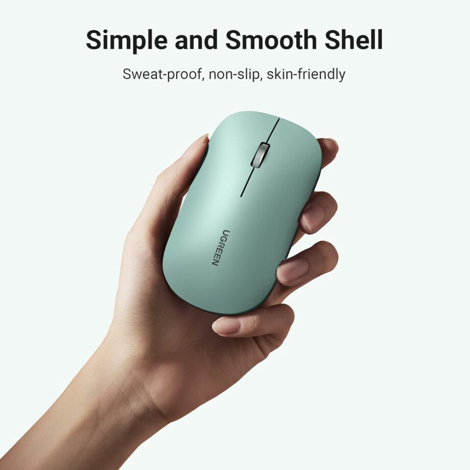 UGREEN Wireless 2.4G Silent Ultra Slim Mouse - Green
