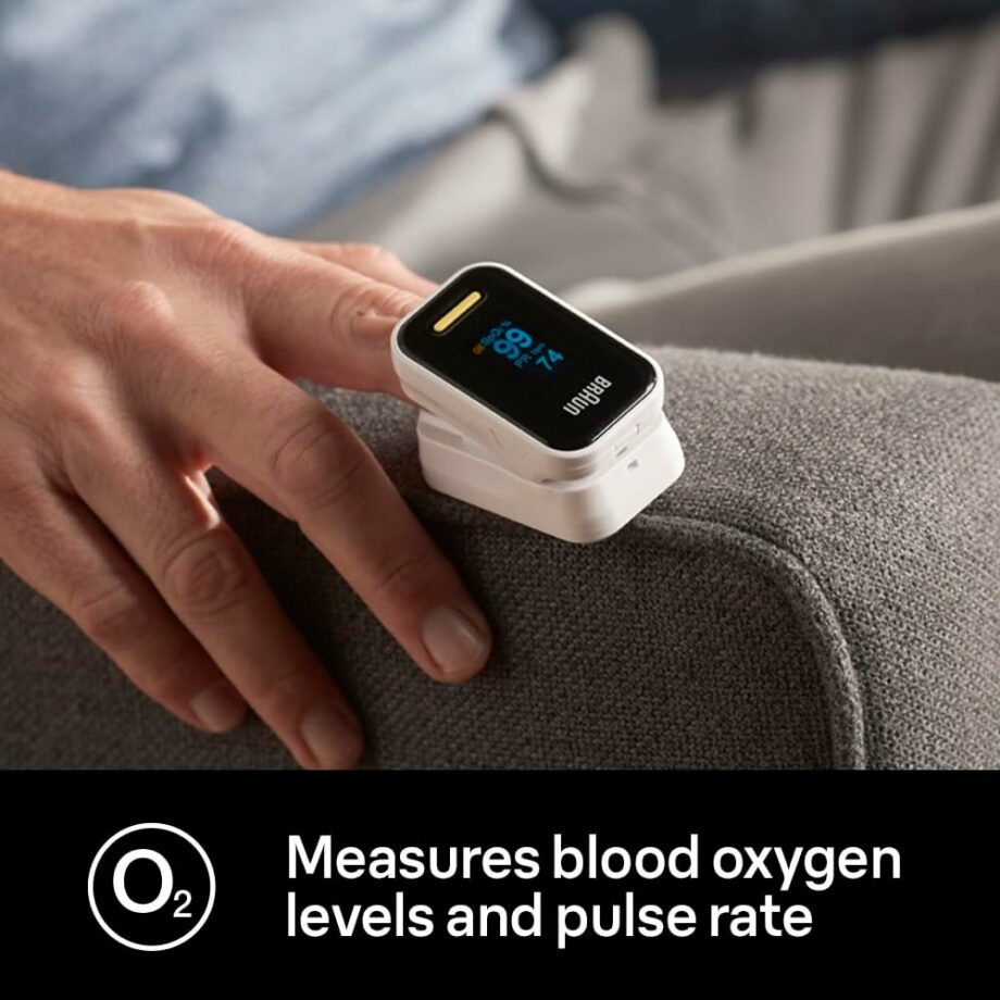 Braun Pulse Oximeter 1 (Oxygen Saturation, Blood Oxygen Levels, Clinically Accurate, Certified Medical Device)