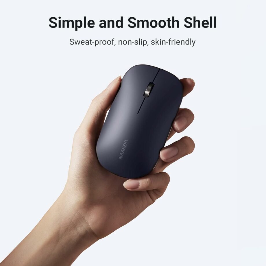 UGREEN Wireless 2.4G Silent Ultra Slim Mouse - Black