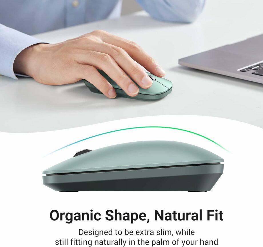 UGREEN Wireless 2.4G Silent Ultra Slim Mouse - Green