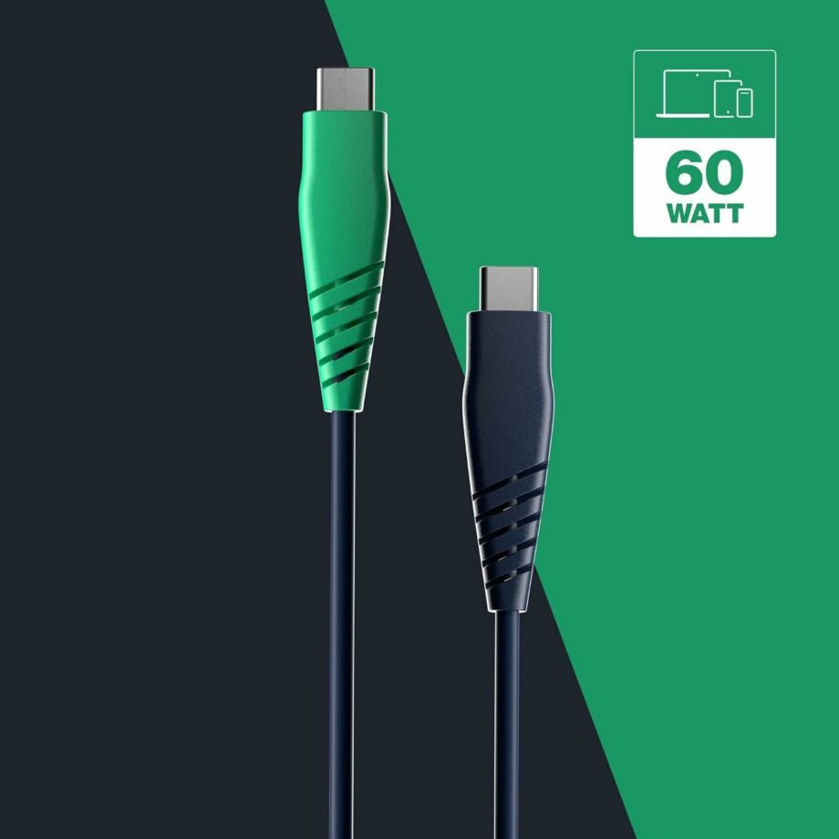 Skullcandy Line USB C to USB C 60W Cable 1.2M - Blue/Green