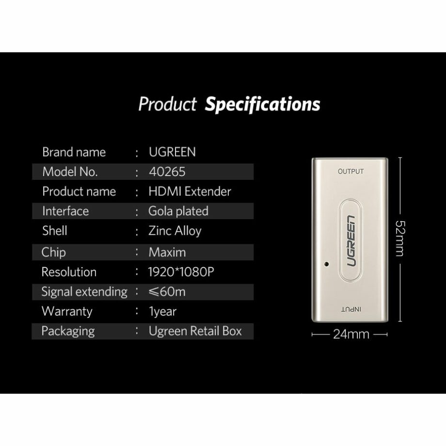 UGREEN HDMI Extender Signal Booster