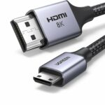 UGREEN 8K Mini HDMI to HDMI 2.1 Braided Cable - 1M