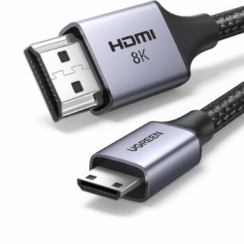 UGREEN 8K Mini HDMI to HDMI 2.1 Braided Cable - 1M