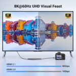 UGREEN 8K Mini HDMI to HDMI 2.1 Braided Cable - 1M