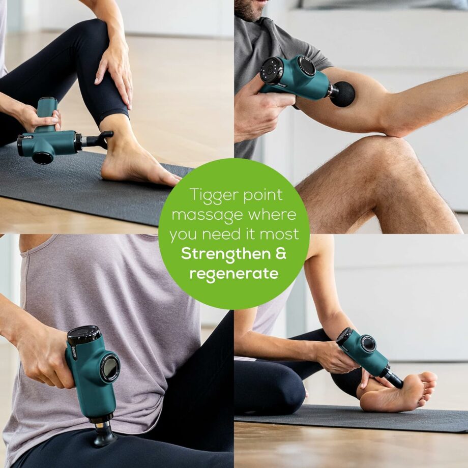 Beurer MG99 Compact Massage Gun with 5 Intensity Levels and 4 Attachments