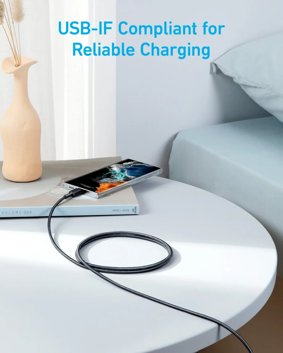 Anker Powerline 322 Braided USB C to C Cable 0.9M – Black