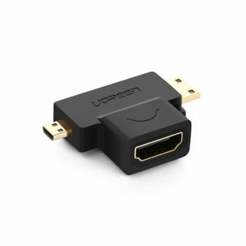 UGREEN Micro HDMI + Mini HDMI to HDMI Female Adapter