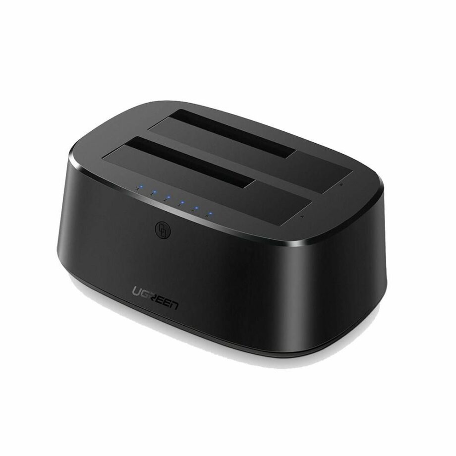UGREEN USB 3.0 TO 2.5-3.5 Inch SATA Dual Bay Hard Drive Duplicator and Cloner