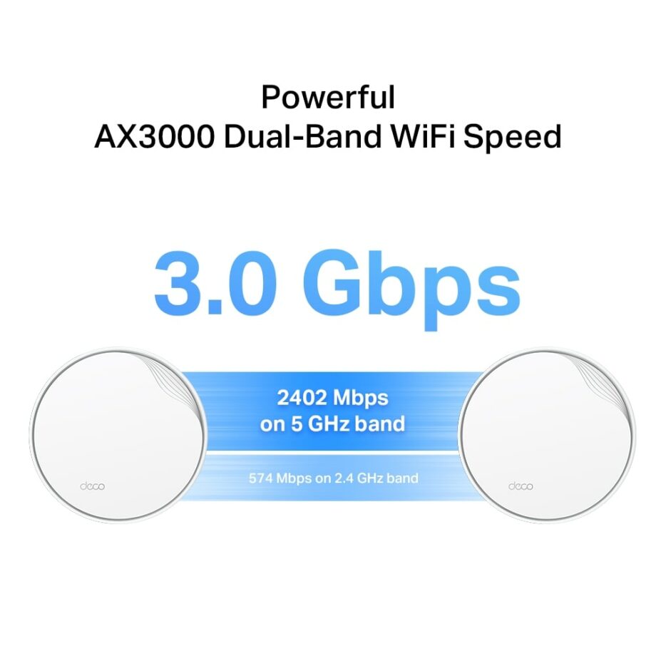 TP-Link Deco X50 AX3000 PoE Whole Home Mesh Wi-Fi 6 System (3-Pack)