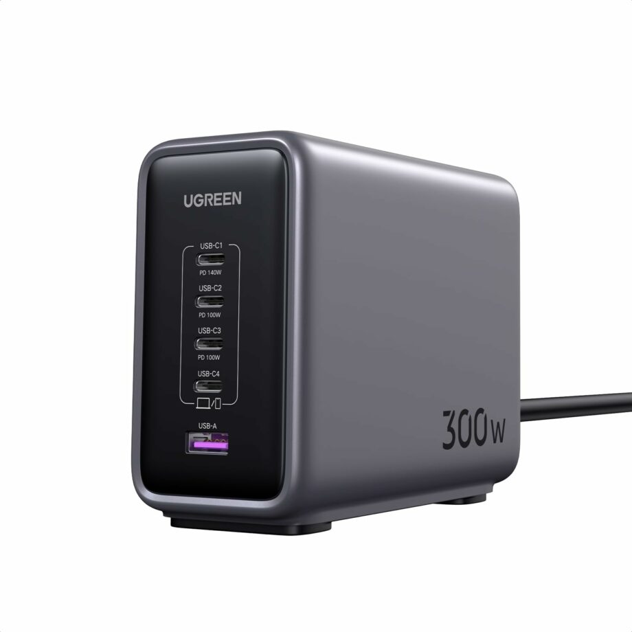 UGREEN Nexode 300W 5-Port GaN Desktop Charging Station