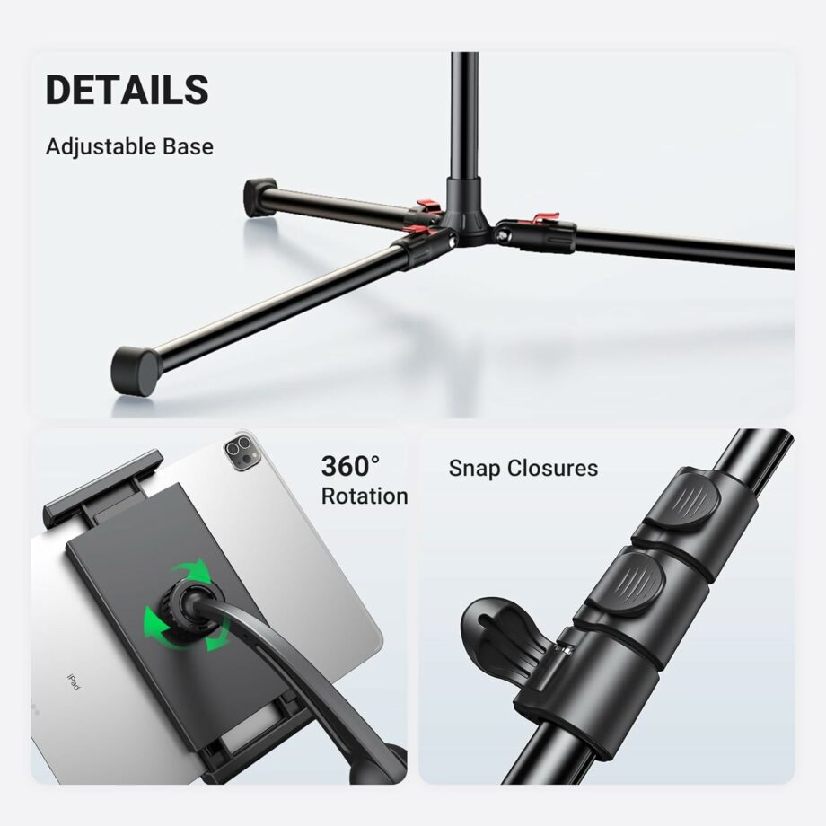 UGREEN Tablet and Mobile Tripod Stand Floor 1.73M Height Adjustable