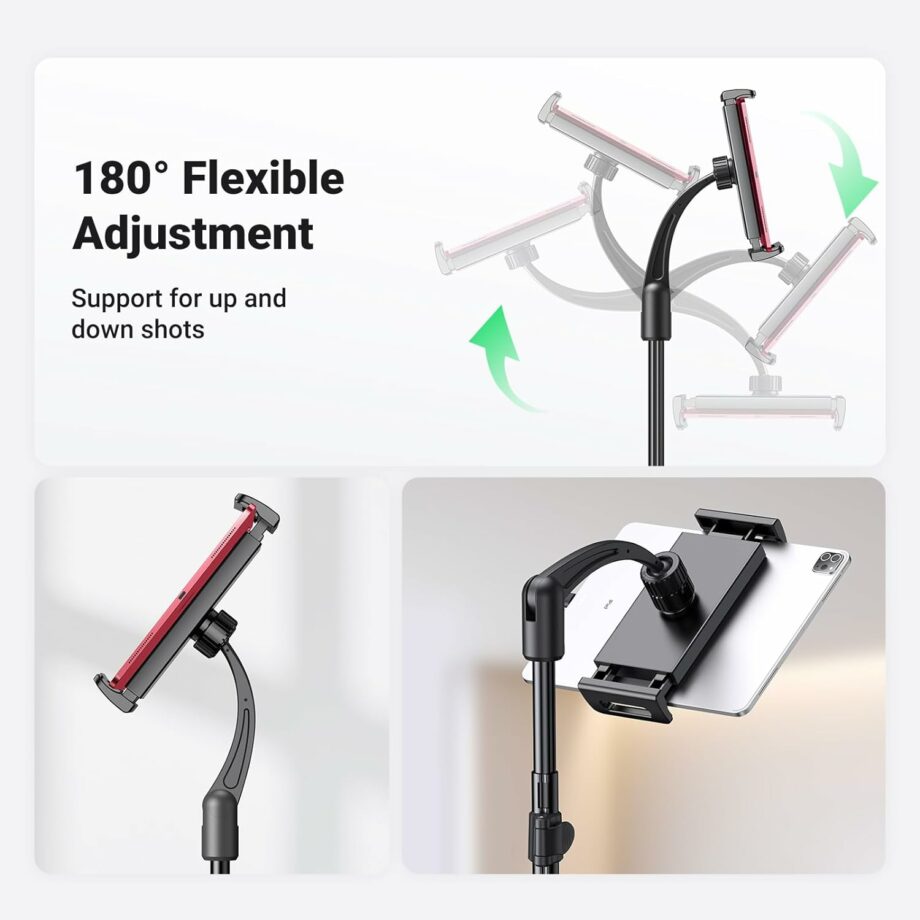 UGREEN Tablet and Mobile Tripod Stand Floor 1.73M Height Adjustable