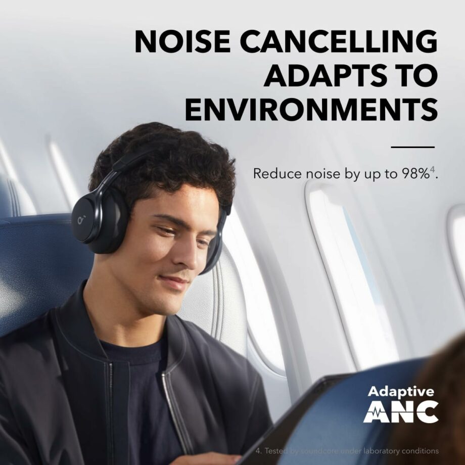Anker Soundcore Space One Adaptive Noise Cancelling Headphones - Black