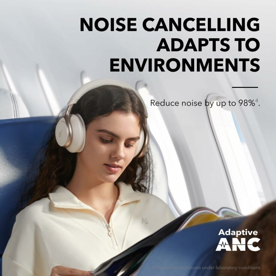 Anker Soundcore Space One Adaptive Noise Cancelling Headphones - White