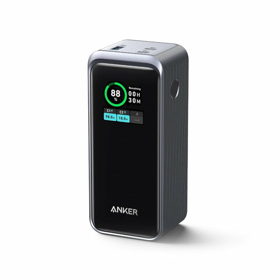 Anker Prime 20,000mAh 200W 2 USB-C and 1 USB-A Port Power Bank