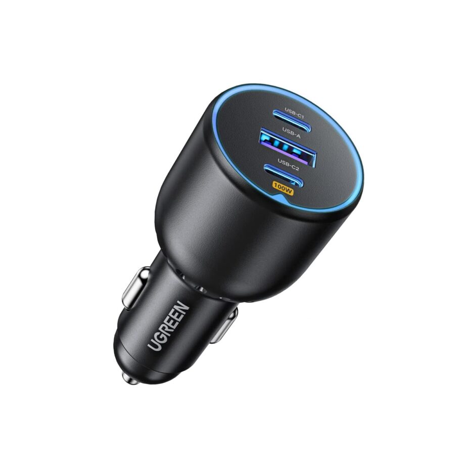 UGREEN 130W USB C 3-Port Car Charger