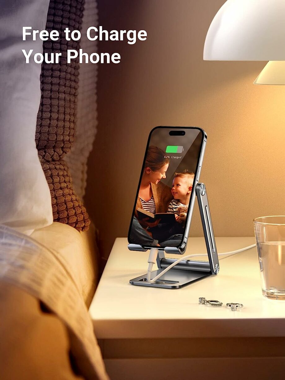 UGREEN Adjustable Aluminum Metal Phone Stand - Space Grey
