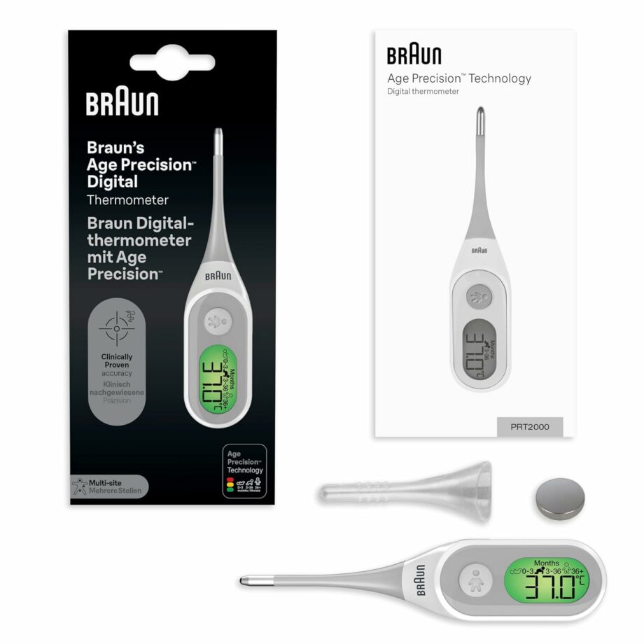 Braun Age Precision® Digital thermometer for Multi-Site Usage, Orally, Rectally or Underarm