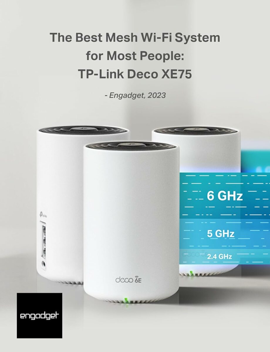 TP-Link AXE5400 Deco XE75 Tri-Band Wi-Fi 6E Whole Home Mesh System - (2-pack)