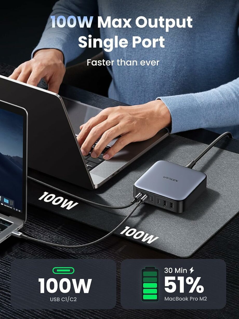 UGREEN Nexode 200W 6-Port GaN Desktop Charging Station