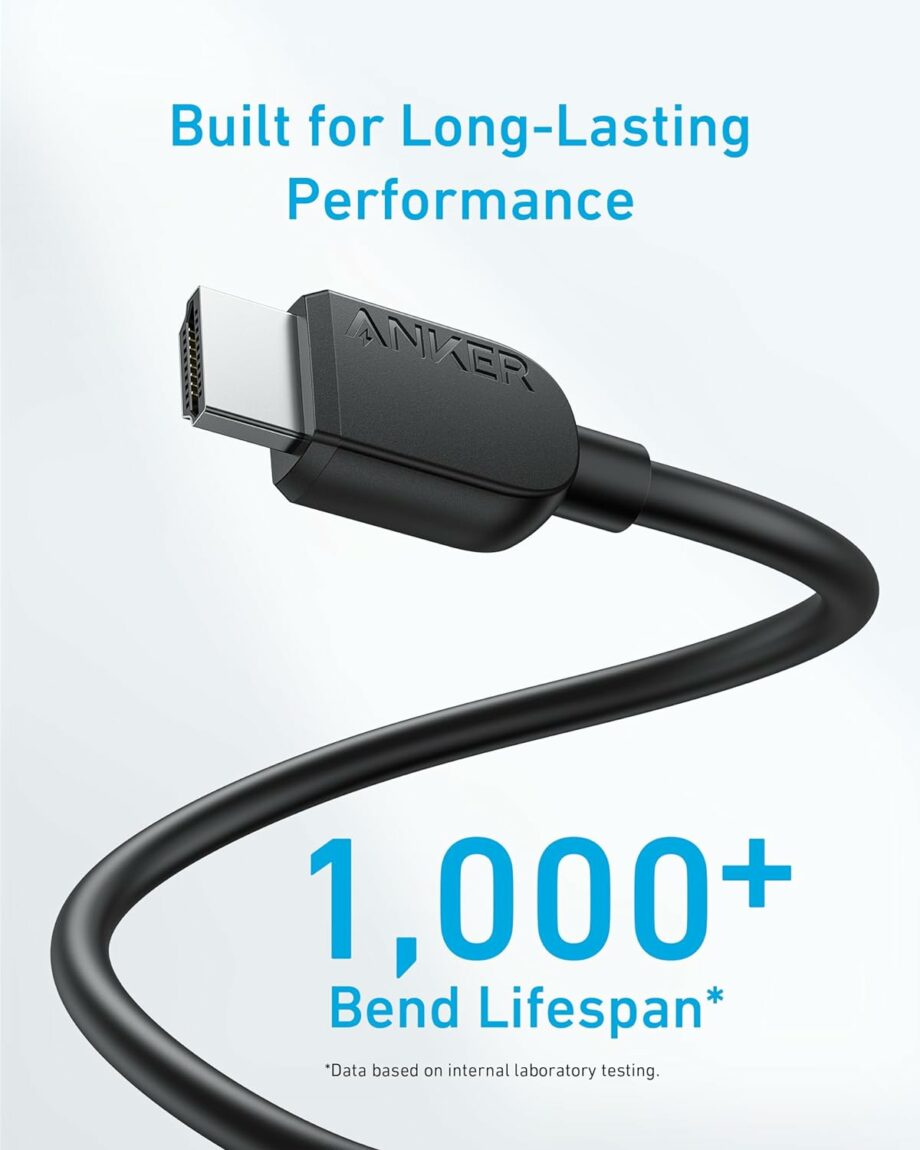 Anker 8K HDMI 2.1 48Gbps Super High Speed Cable - 1.8M