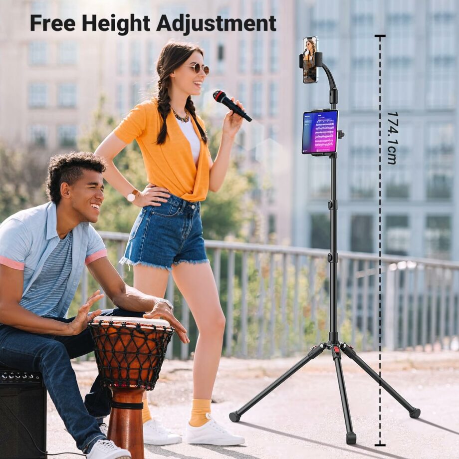 UGREEN Tablet and Mobile Tripod Stand Floor 1.73M Height Adjustable