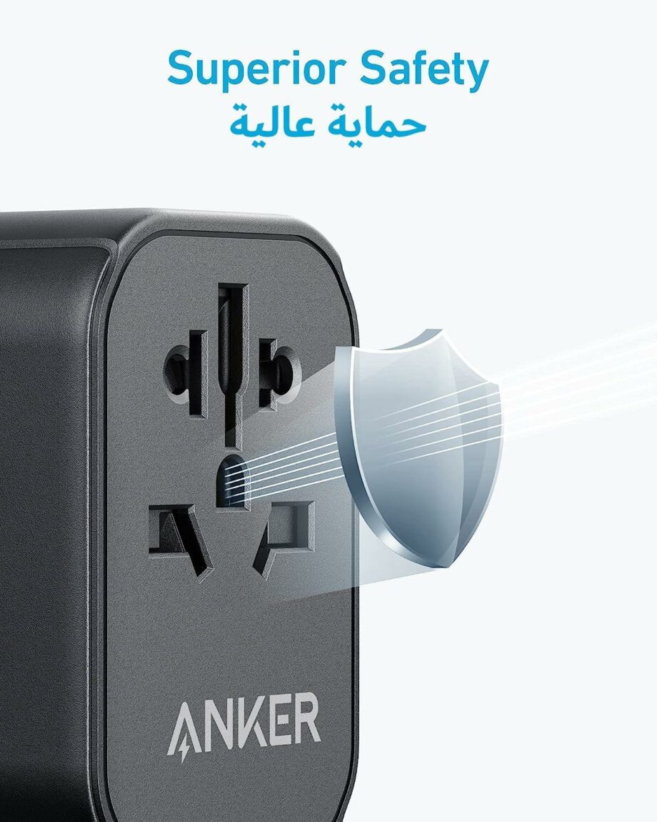 Anker PowerExtend 30W USB-C and 2-Ports USB-A Wall Charger with Travel Plug