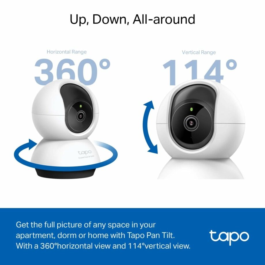 TP-Link Pan/Tilt 2K Home Security Wi-Fi Camera (Tapo C220)