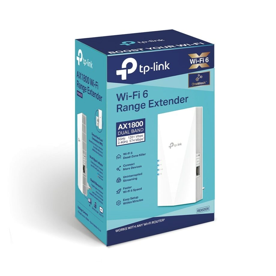 TP-Link AX1800 Wi-Fi 6 Range Extender (RE600X)