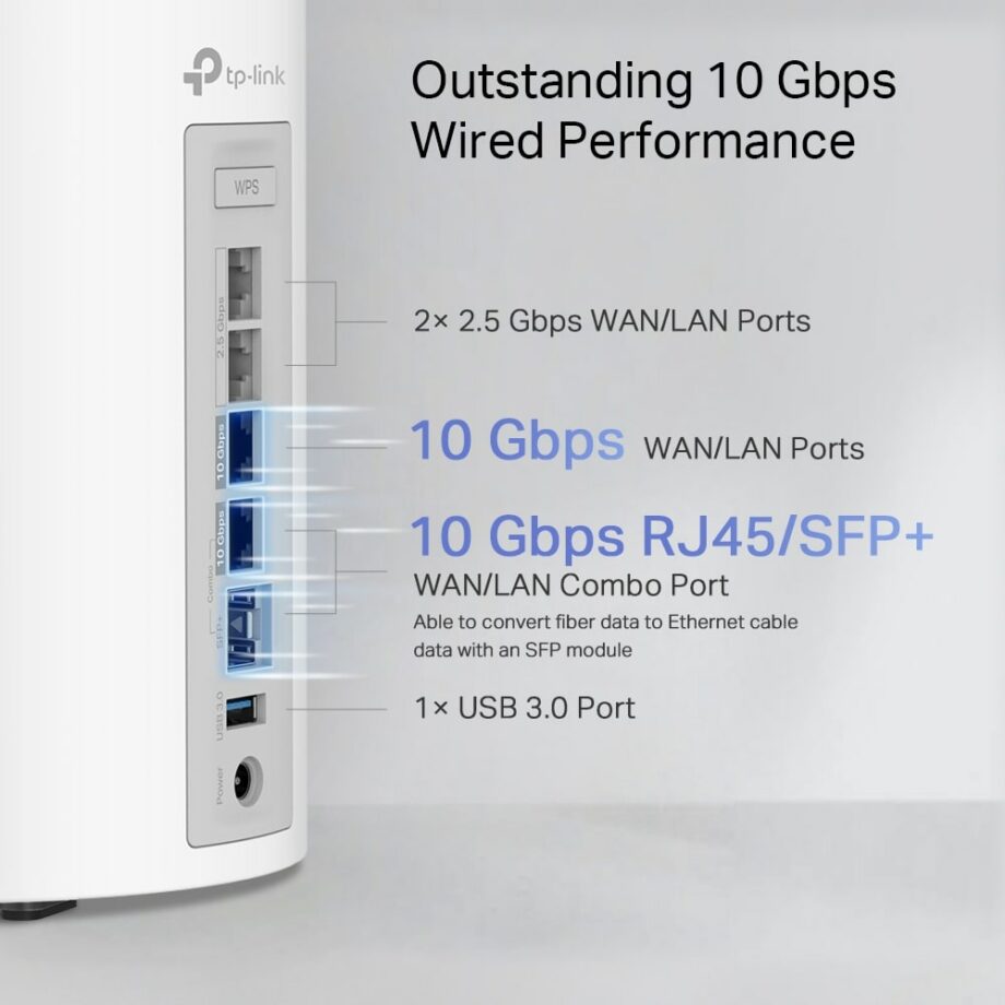 TP-Link Deco BE85 BE19000 Whole Home Mesh Tri-Band WiFi 7 System (2-Pack)
