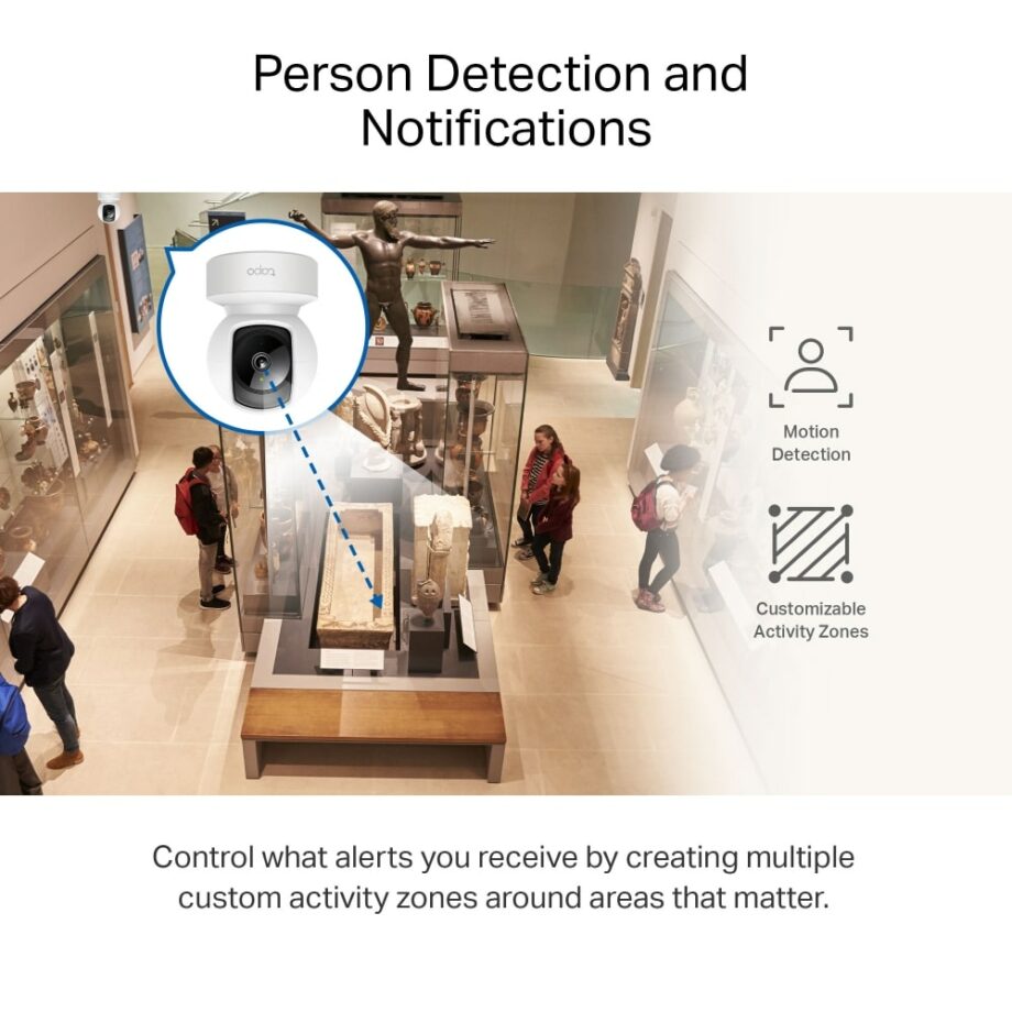 TP-Link Pan/Tilt 2K Home Security Wi-Fi Camera (Tapo C212)