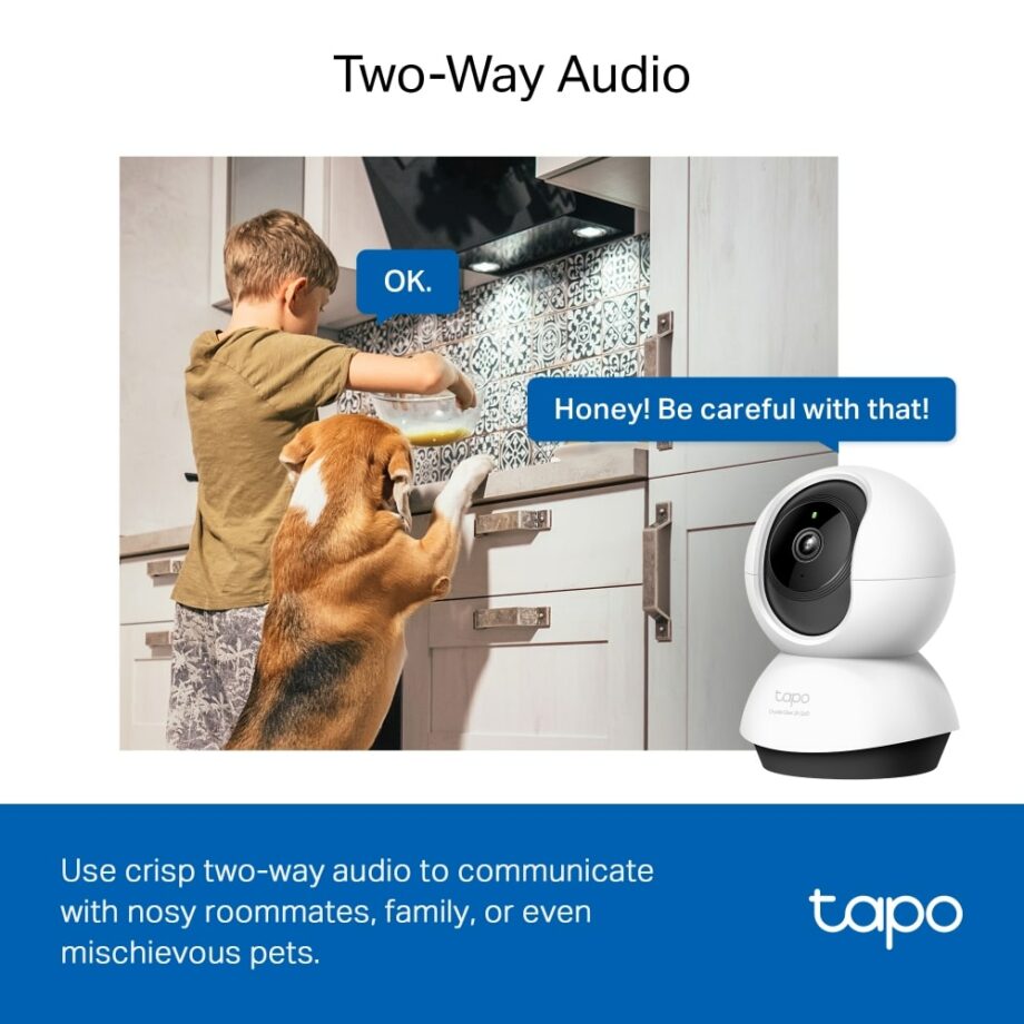TP-Link Pan/Tilt 2K Home Security Wi-Fi Camera (Tapo C220)