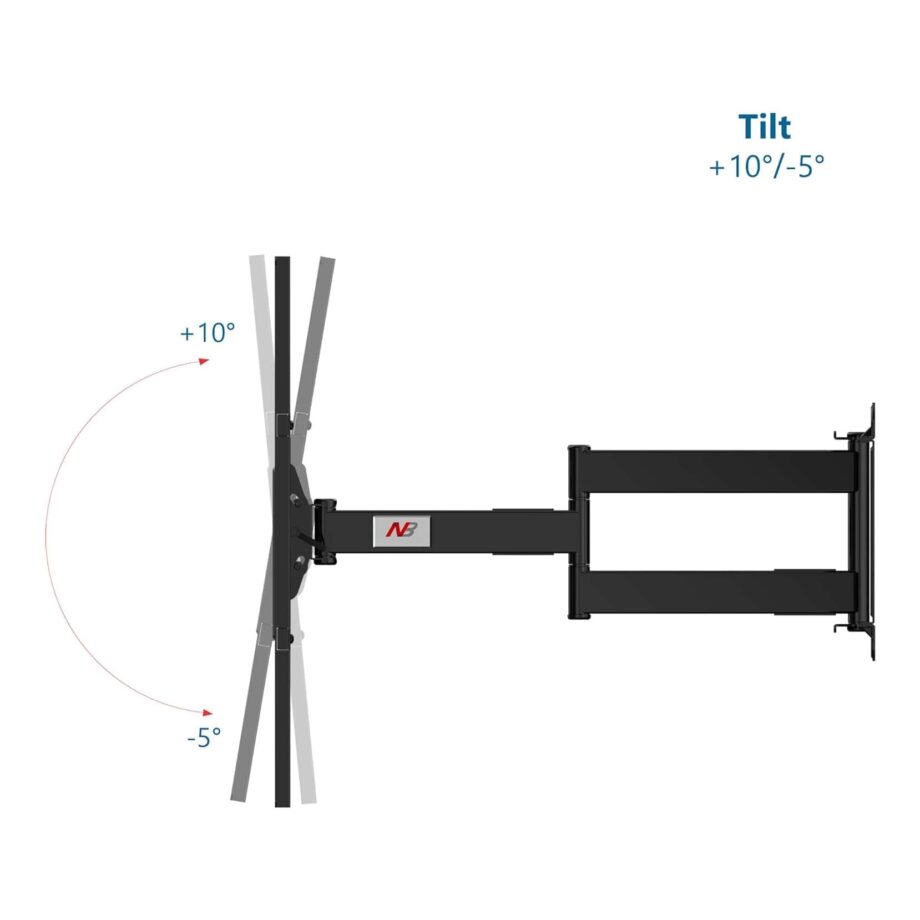 North Bayou SP5 Full Motion 75" to 110" Heavy Duty TV Wall Mount