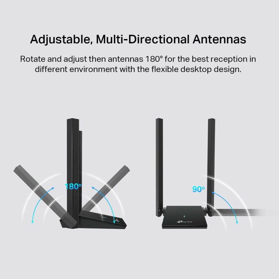 TP-Link AX1800 Dual Antennas High Gain Wireless USB Adapter (Archer TX20U Plus)