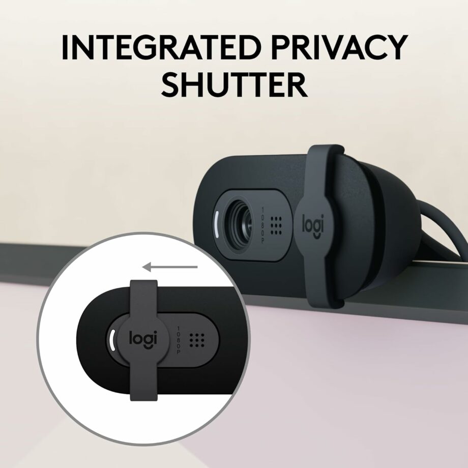 Logitech Brio 100 Full HD 1080p Webcam - Black